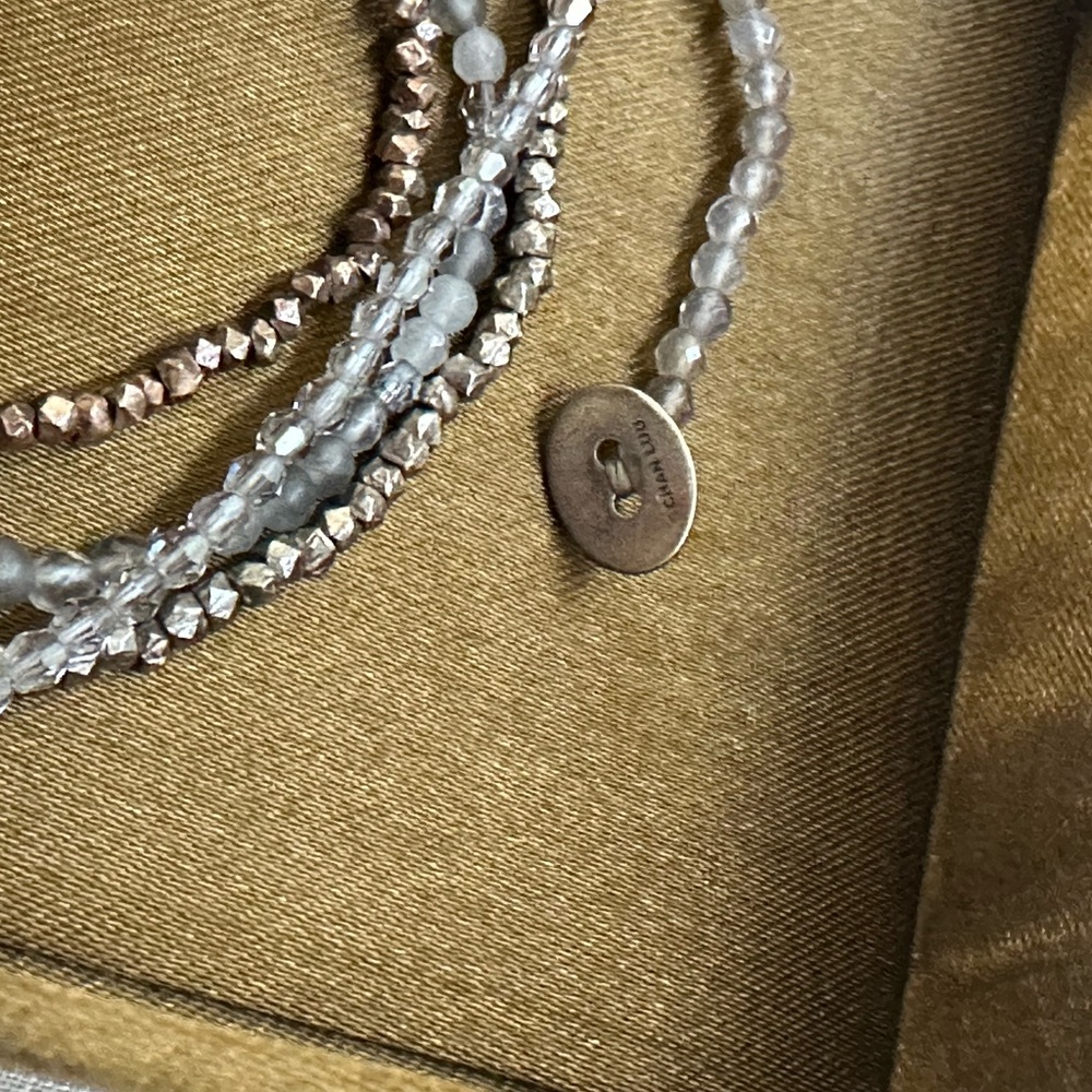 Chan Luu Silver, Bronze, Greyish Blue Wrap Bracelet - Picture 2 of 4